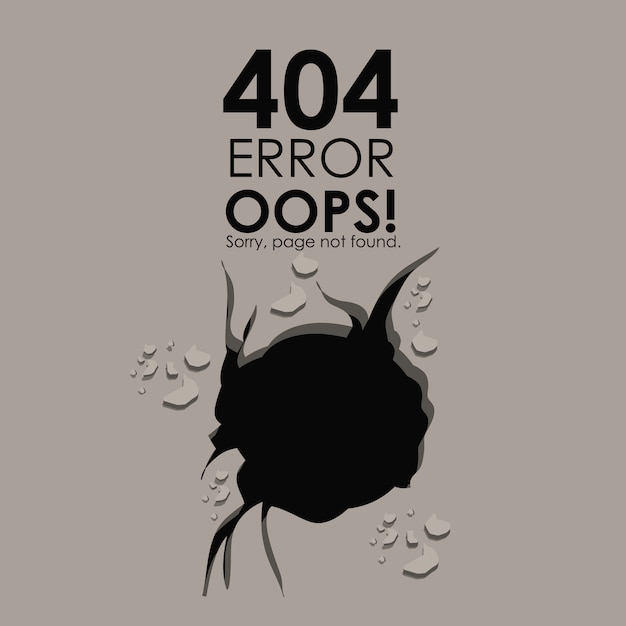 Premium Vector | Error design