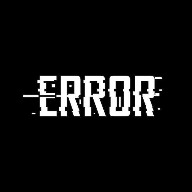 Premium Vector | Error glitch effect