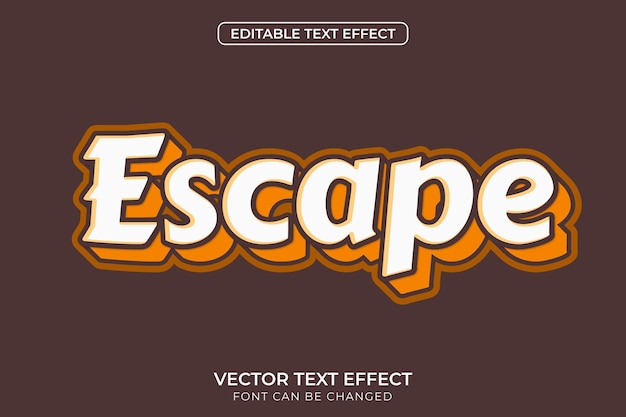 premium-vector-escape-text-effect