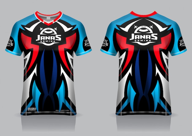 Download Esport gaming t shirt jersey template, uniform, front and ...