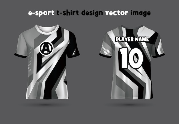 Premium Vector | Esport gaming t shirt jersey templatetshirt sport ...
