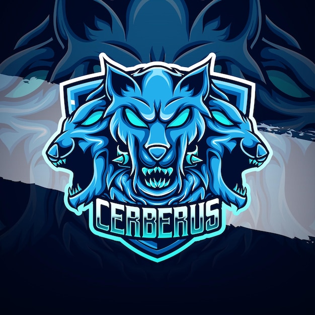 Premium Vector | Esport logo cerberus character icon