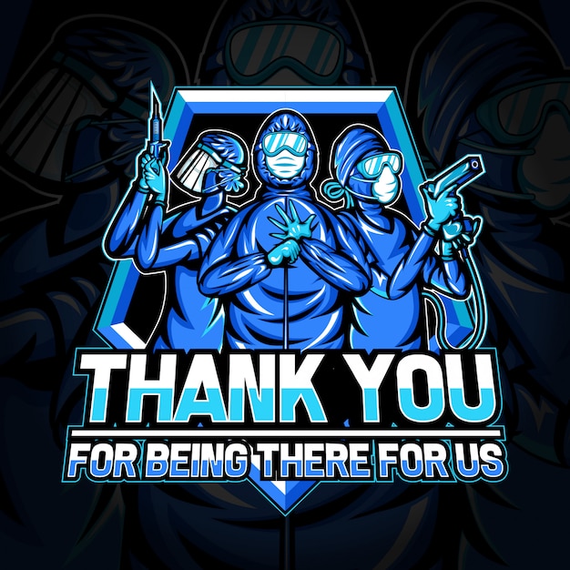 Download Free Esport Logo Of Thank You For Medical Team For Fighting Against Use our free logo maker to create a logo and build your brand. Put your logo on business cards, promotional products, or your website for brand visibility.
