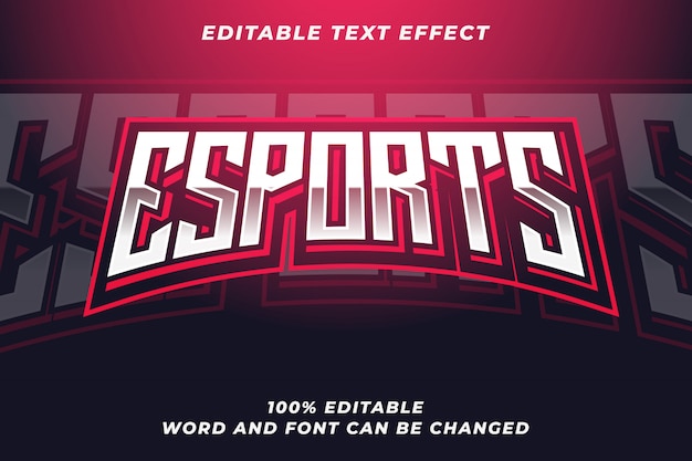 Premium Vector Esport Text Style Effect