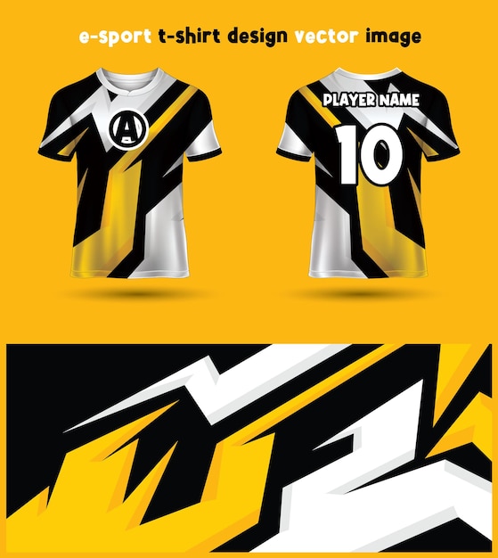 Premium Vector | Esports gaming t shirt jersey template