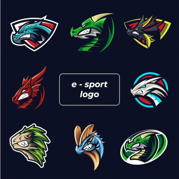Esports logo set Vector | Premium Download