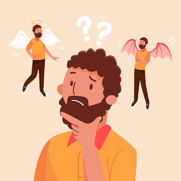 Free Vector Ethical Dilemma Illustration