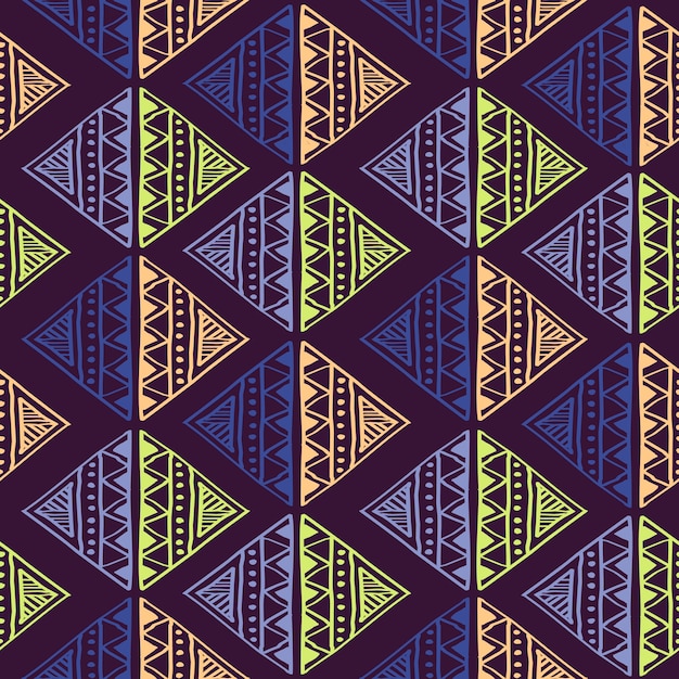 Premium Vector Ethnic Diamond Tribal Pattern