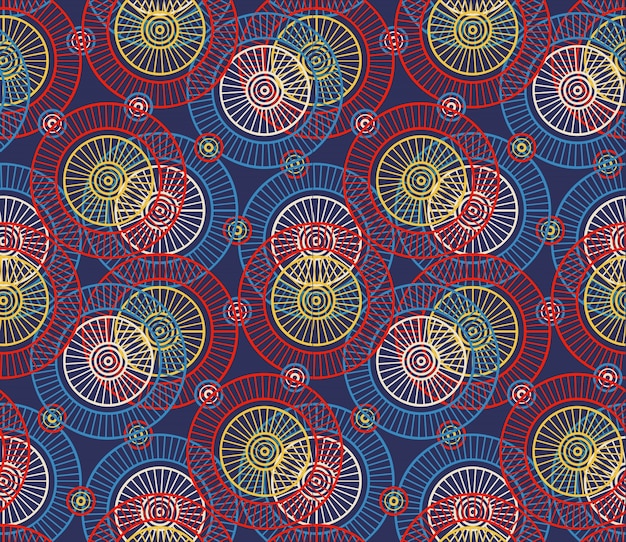 Free Vector | Ethnic floral seamless pattern