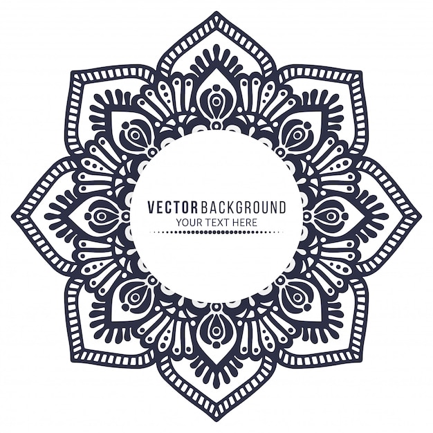 Download Free Ethnic Mandala With Blank Circular Shape Frame Premium Vector Use our free logo maker to create a logo and build your brand. Put your logo on business cards, promotional products, or your website for brand visibility.