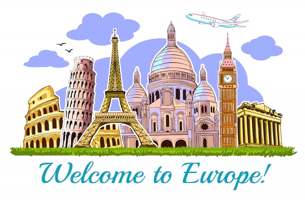europe travel clipart