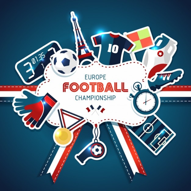 Europe football championship background Vector | Free Download