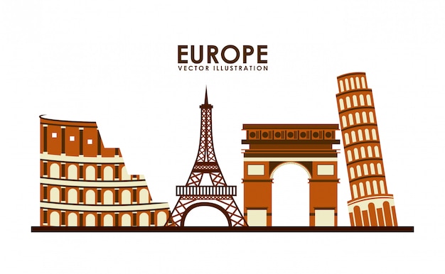 Premium Vector | Europe icon design, vector illustration eps10 graphic