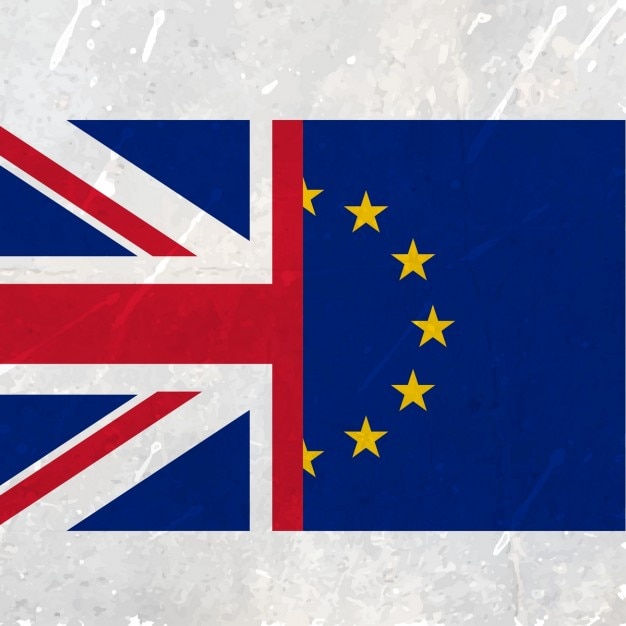 Download European union and united kingdom flag | Free Vector