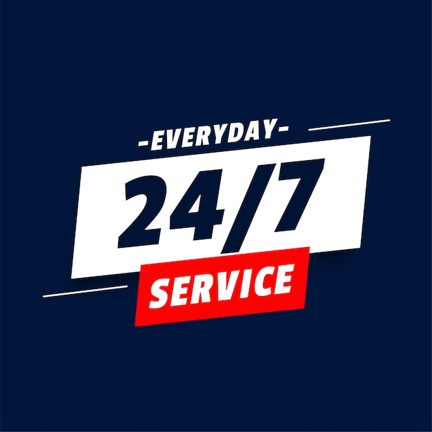 free-vector-everyday-24-hours-service-banner-design