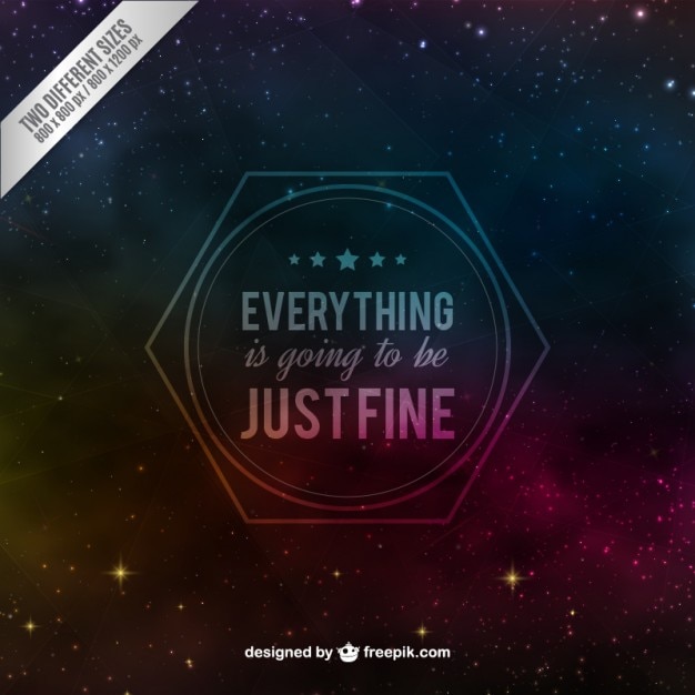 Free Vector | Everything is going to be just fine background