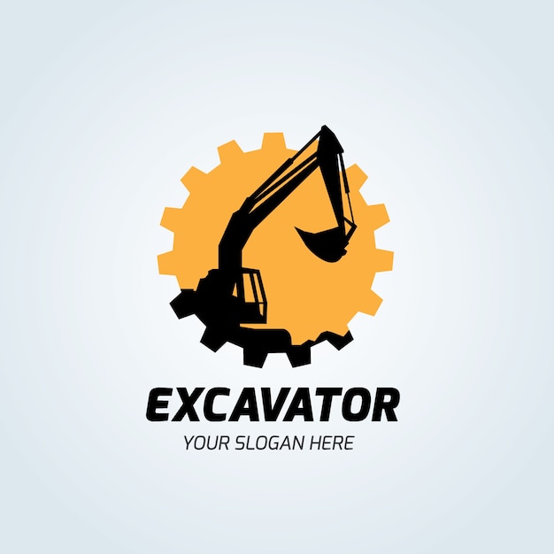 Download Premium Vector | Excavator and backhoe logo vector illustration