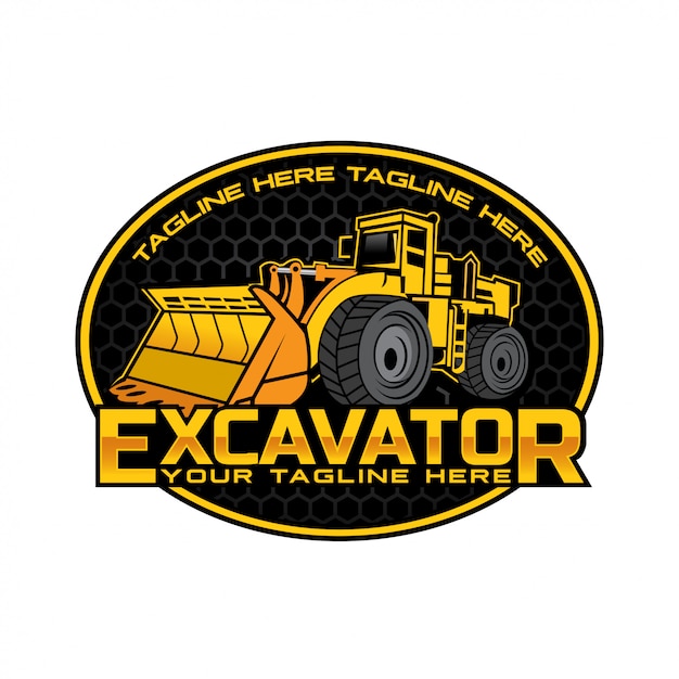 Download Excavator logo design | Premium Vector