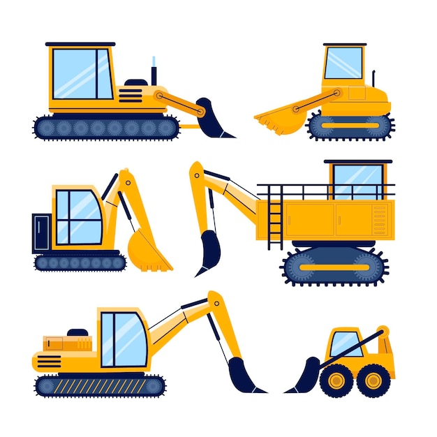 Free Vector | Excavator Pack