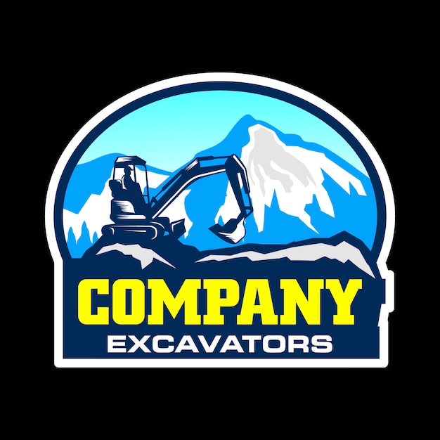 Download Free Excavators Constructions Logo Template Premium Vector Use our free logo maker to create a logo and build your brand. Put your logo on business cards, promotional products, or your website for brand visibility.