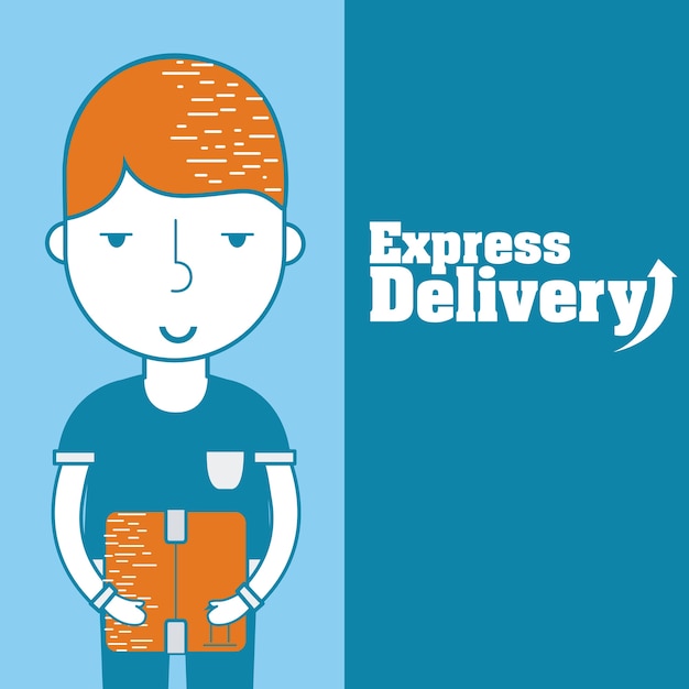 Premium Vector | Express delivery cartoon