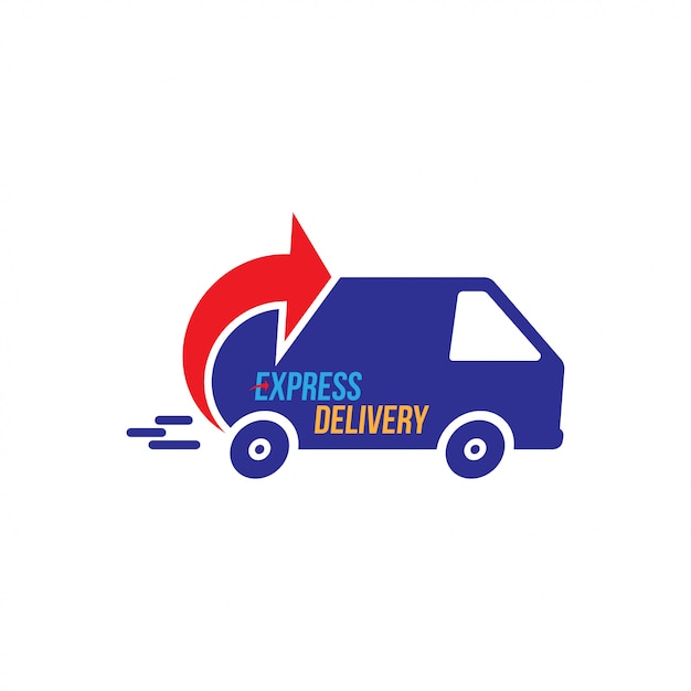 Download Free Express Delivery Logo Fast Shipping With Truck Timer With Use our free logo maker to create a logo and build your brand. Put your logo on business cards, promotional products, or your website for brand visibility.