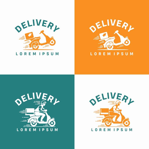 Download Free Express Delivery Logo Icon Template With Scooter Bike Box Use our free logo maker to create a logo and build your brand. Put your logo on business cards, promotional products, or your website for brand visibility.