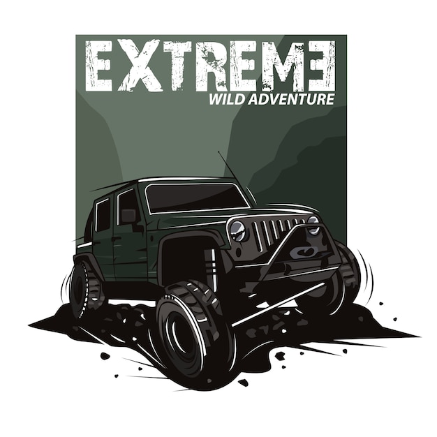 Download Free Extreme Sport Illustration With Jeep Car On Mountains Premium Vector Use our free logo maker to create a logo and build your brand. Put your logo on business cards, promotional products, or your website for brand visibility.
