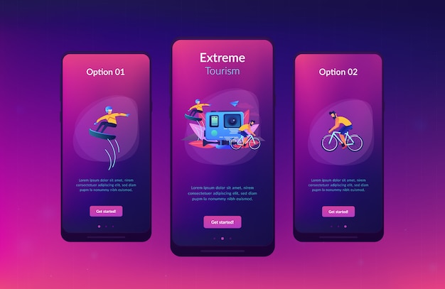 Download Free Extreme Tourism App Interface Template Premium Vector Use our free logo maker to create a logo and build your brand. Put your logo on business cards, promotional products, or your website for brand visibility.