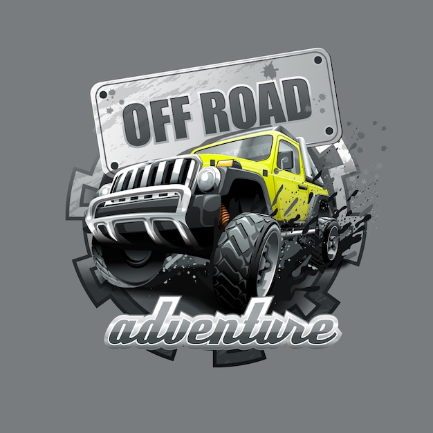 Download Free Extreme Yellow Off Road Vehicle Suv Premium Vector Use our free logo maker to create a logo and build your brand. Put your logo on business cards, promotional products, or your website for brand visibility.
