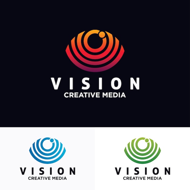 Eye logo design vector template Premium Vector