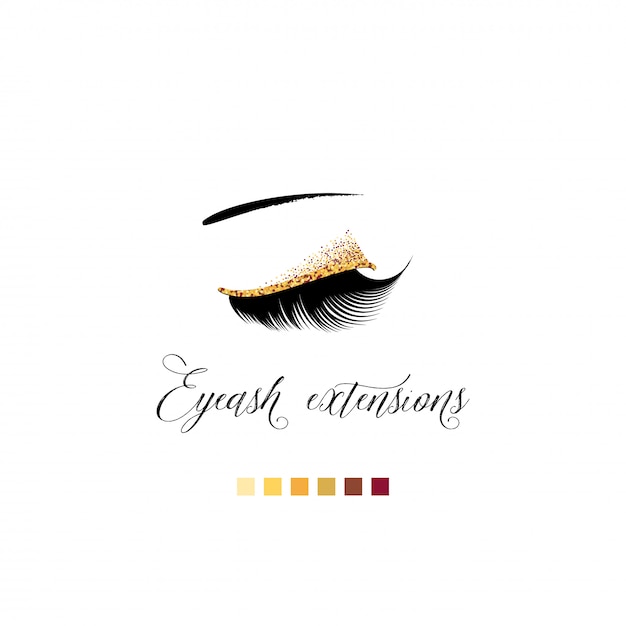 Download Lashes Business Logo Ideas PSD - Free PSD Mockup Templates