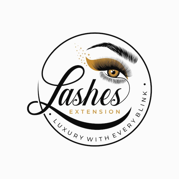  Eyelash logo template