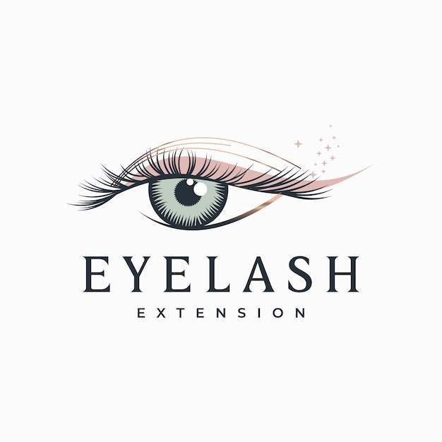 Premium Vector | Eyelash logo