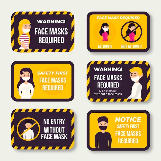 Download Free Download Free Face Mask Required Sign Pack Theme Vector Freepik Use our free logo maker to create a logo and build your brand. Put your logo on business cards, promotional products, or your website for brand visibility.