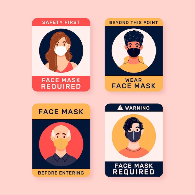 Download Free Download This Free Vector Face Mask Required Sign Pack Use our free logo maker to create a logo and build your brand. Put your logo on business cards, promotional products, or your website for brand visibility.