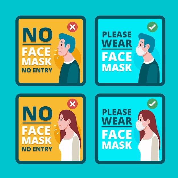 Download Free Download This Free Vector Face Mask Required Sign Pack Use our free logo maker to create a logo and build your brand. Put your logo on business cards, promotional products, or your website for brand visibility.