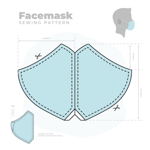 face-mask-with-pocket-sewing-pattern-2-sizes-pdf-sewing-etsy-free-pdf