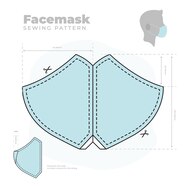 Free Vector Face Mask Sewing Pattern