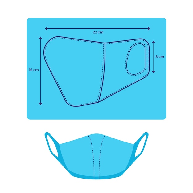 free-vector-face-mask-sewing-pattern