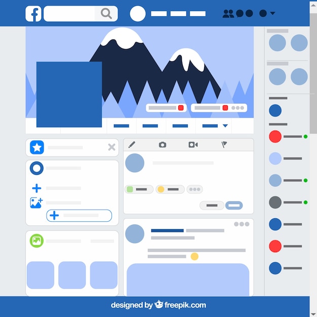 Download Free Facebook App Interface With Minimalist Design Free Vector Use our free logo maker to create a logo and build your brand. Put your logo on business cards, promotional products, or your website for brand visibility.