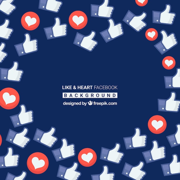 Download Facebook background with icons Vector | Free Download