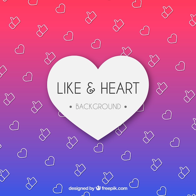 Download Free Facebook Background With Like And Heart Icons Free Vector Use our free logo maker to create a logo and build your brand. Put your logo on business cards, promotional products, or your website for brand visibility.