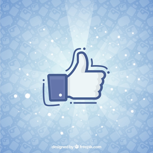 Facebook Background With Like Icon Free Vector