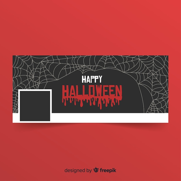 Free Vector Facebook Banner With Halloween Concept   Facebook Banner With Halloween Concept 23 2147922628 