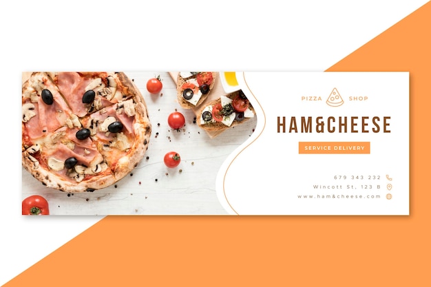 Free Vector Facebook food restaurant cover design