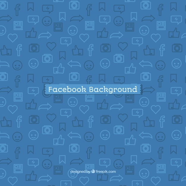 Free Vector | Facebook icon background