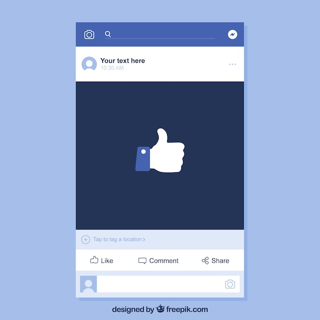 Download Free Facebook Mobile Post With Flat Design Free Vector Use our free logo maker to create a logo and build your brand. Put your logo on business cards, promotional products, or your website for brand visibility.
