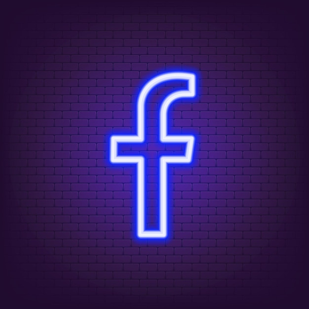 Premium Vector Facebook Neon Logo Facebook Icon Social Media Icons Realistic Facebook App Set Logo Vector Zaporizhzhia Ukraine July 24 21