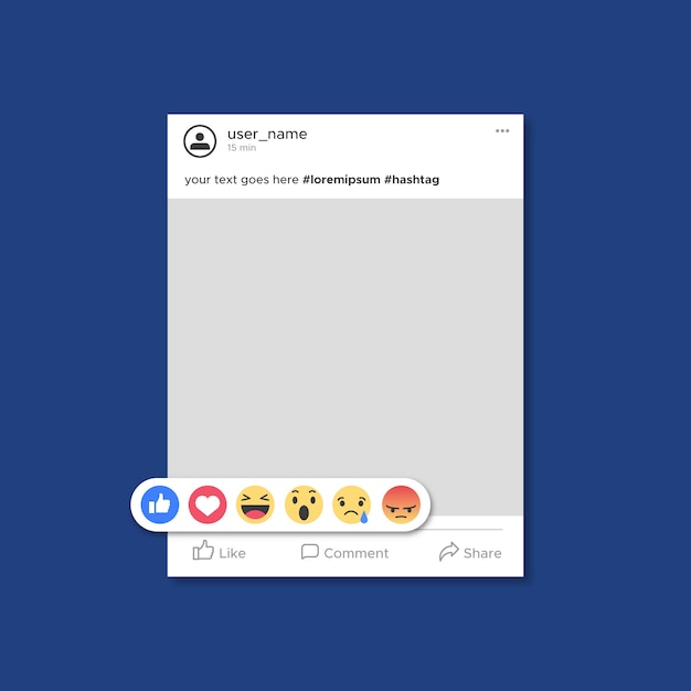 free-vector-facebook-post-template-with-emoticons